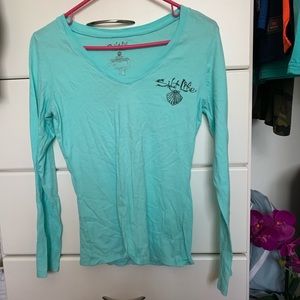 Turquoise long sleeve salt life T